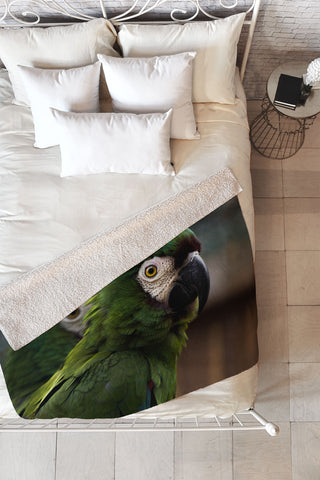 Ingrid Beddoes sweet talk Fleece Throw Blanket