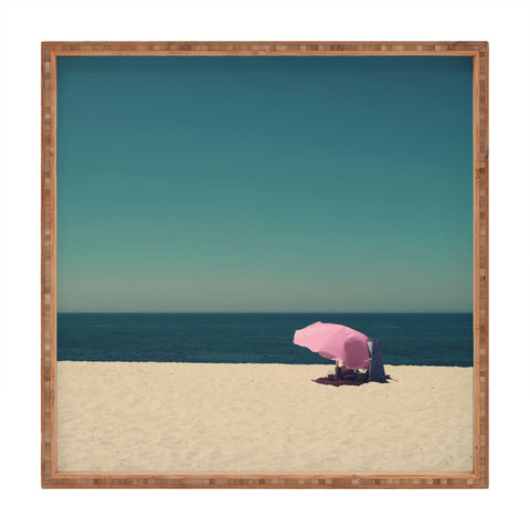 Ingrid Beddoes The Pink Umbrella Square Tray