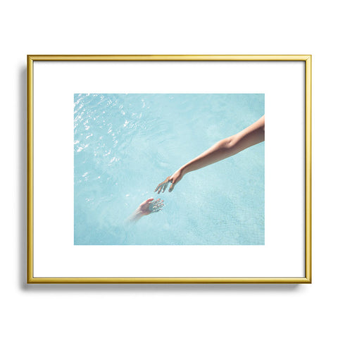Ingrid Beddoes Touch Metal Framed Art Print