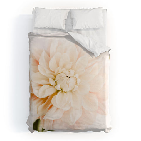 Ingrid Beddoes Vanilla Truffle Dahlia Duvet Cover