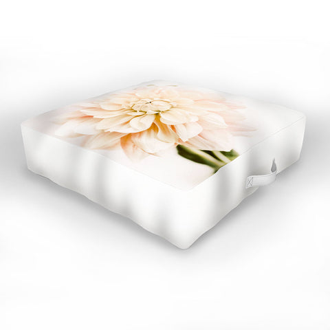 Ingrid Beddoes Vanilla Truffle Dahlia Outdoor Floor Cushion