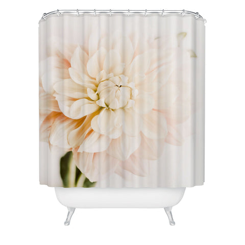 Ingrid Beddoes Vanilla Truffle Dahlia Shower Curtain