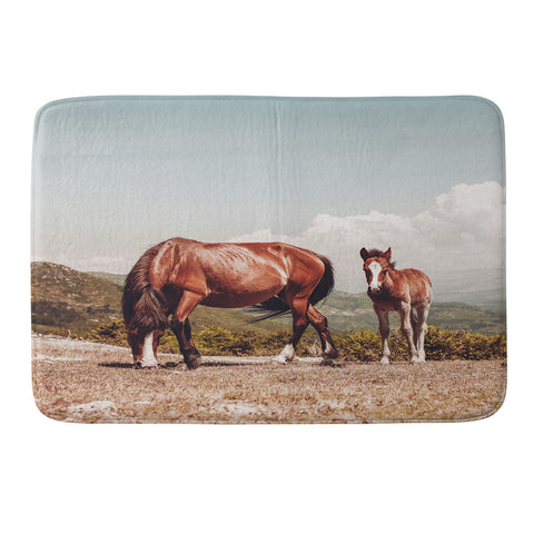 Ingrid Beddoes Wild Horses Horse Photography Memory Foam Bath Mat