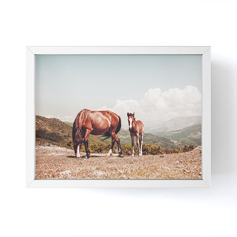Ingrid Beddoes Wild Horses Horse Photography Framed Mini Art Print