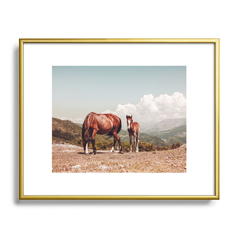 Ingrid Beddoes Wild Horses Horse Photography Metal Framed Art Print