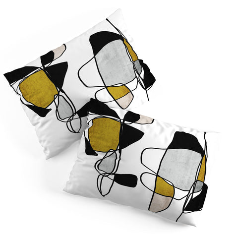 Irena Orlov Abstract Line Art 7 Pillow Shams