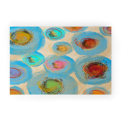 Irena Orlov Abstract Spring Flowers Welcome Mat