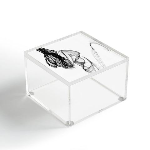Irena Orlov Black and White Modern Minimal 88 Acrylic Box