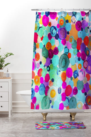 Irena Orlov Codified Emotions Shower Curtain And Mat