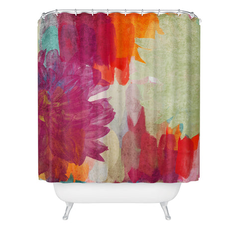 Irena Orlov Colorful Summer Blooms II Shower Curtain