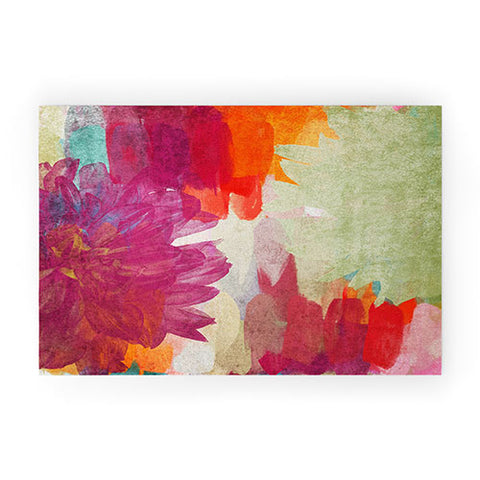 Irena Orlov Colorful Summer Blooms II Welcome Mat