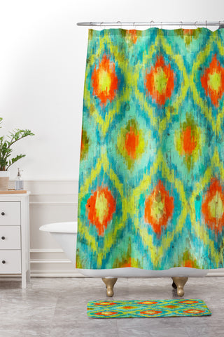 Irena Orlov Decorative K21 Shower Curtain And Mat