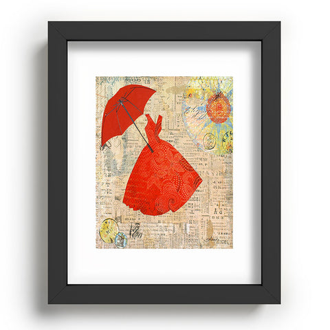 Irena Orlov Lady In Red 1 Recessed Framing Rectangle