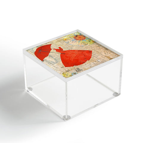 Irena Orlov Lady In Red 1 Acrylic Box