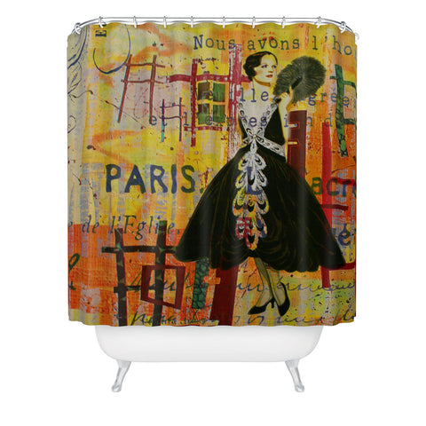 Irena Orlov Paris Fashion 1 Shower Curtain