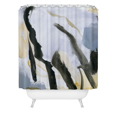 Iris Lehnhardt abstract and minimal 1 Shower Curtain