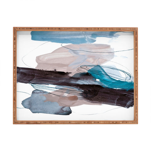 Iris Lehnhardt abstract painting XIII Rectangular Tray