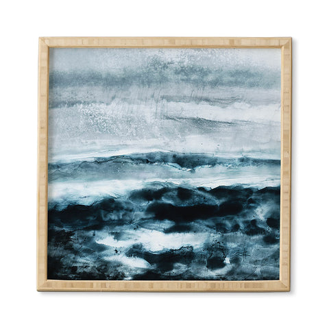 Iris Lehnhardt abstract waterscape Framed Wall Art