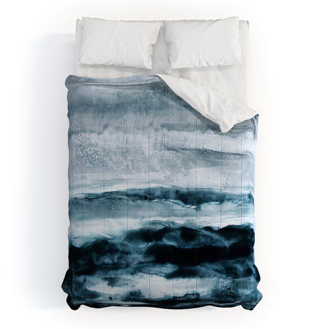 Iris Lehnhardt abstract waterscape Comforter