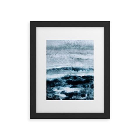 Iris Lehnhardt abstract waterscape Framed Art Print