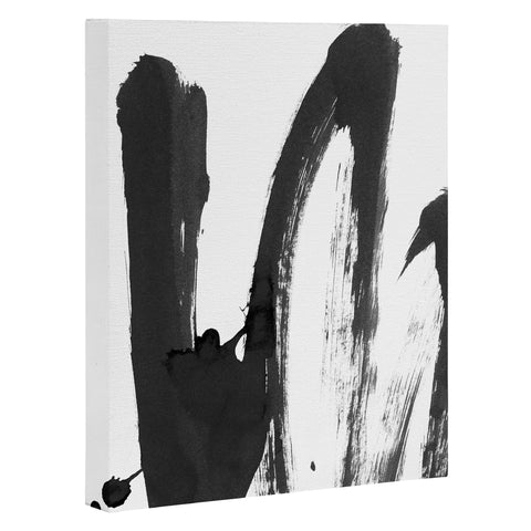 Iris Lehnhardt b and w strokes 4 Art Canvas