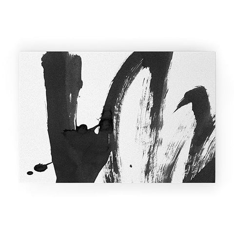 Iris Lehnhardt b and w strokes 4 Welcome Mat
