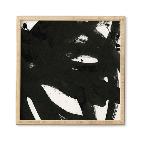 Iris Lehnhardt black on white 1 Framed Wall Art
