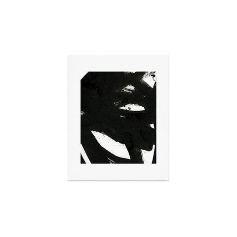 Iris Lehnhardt black on white 1 Art Print