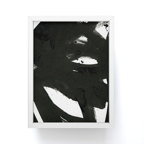 Iris Lehnhardt black on white 1 Framed Mini Art Print