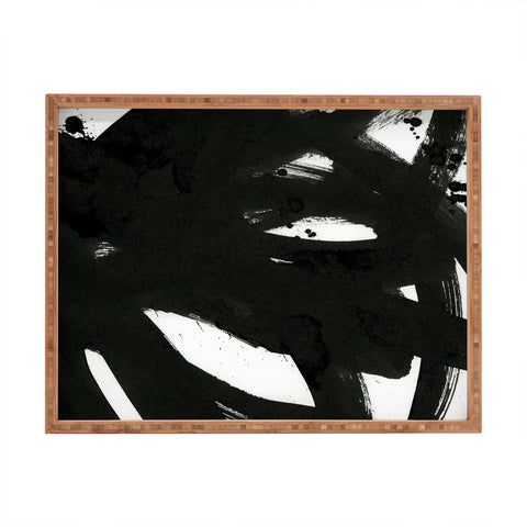 Iris Lehnhardt black on white 1 Rectangular Tray