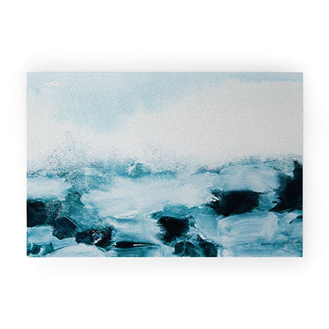 Iris Lehnhardt blue landscape Welcome Mat