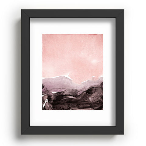 Iris Lehnhardt blush and mauve Recessed Framing Rectangle