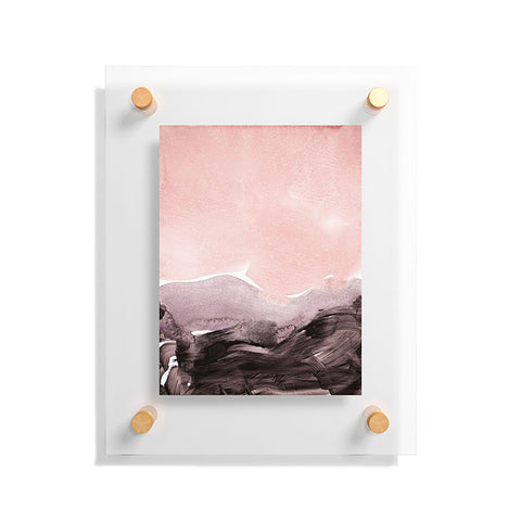 Iris Lehnhardt blush and mauve Floating Acrylic Print