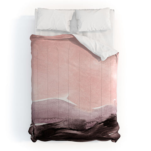 Iris Lehnhardt blush and mauve Comforter