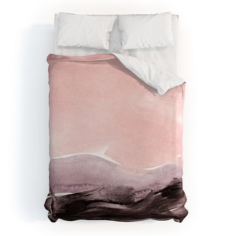Iris Lehnhardt blush and mauve Duvet Cover