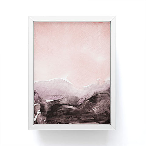 Iris Lehnhardt blush and mauve Framed Mini Art Print