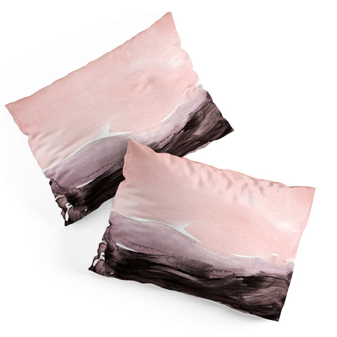 Iris Lehnhardt blush and mauve Pillow Shams