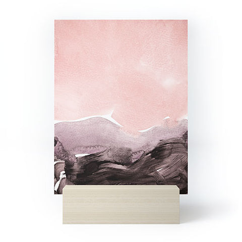 Iris Lehnhardt blush and mauve Mini Art Print