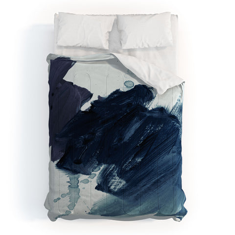 Iris Lehnhardt brushstrokes 11 bluish Comforter