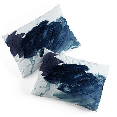 Iris Lehnhardt brushstrokes 11 bluish Pillow Shams