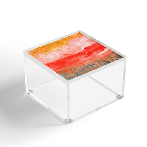 Iris Lehnhardt coral horizon Acrylic Box