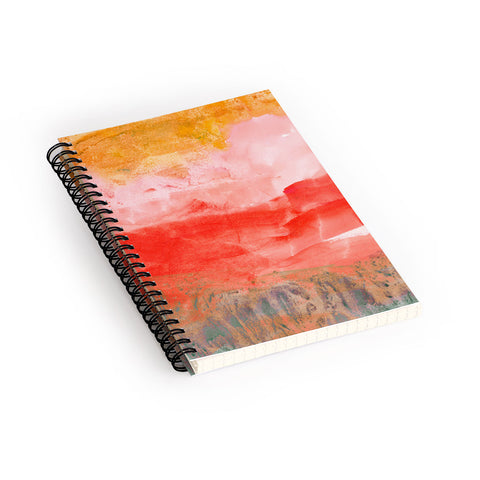 Iris Lehnhardt coral horizon Spiral Notebook