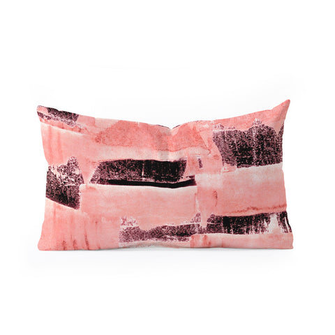Iris Lehnhardt coral pattern Oblong Throw Pillow