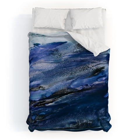 Iris Lehnhardt floating blues Duvet Cover