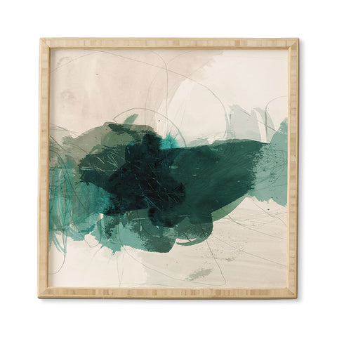Iris Lehnhardt gestural abstraction 02 Framed Wall Art