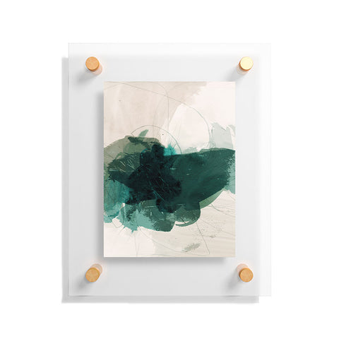 Iris Lehnhardt gestural abstraction 02 Floating Acrylic Print