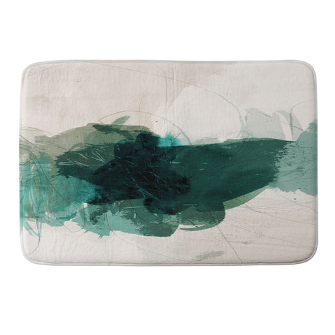 Iris Lehnhardt gestural abstraction 02 Memory Foam Bath Mat
