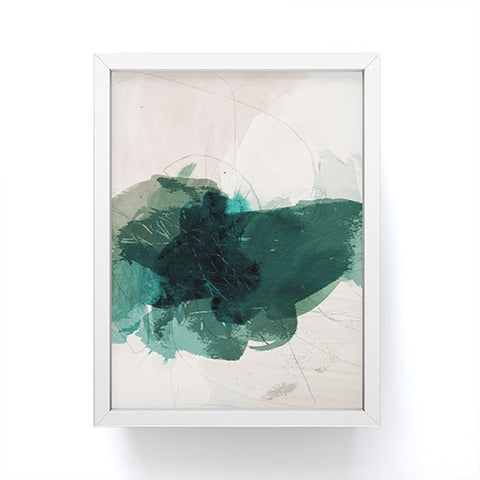 Iris Lehnhardt gestural abstraction 02 Framed Mini Art Print