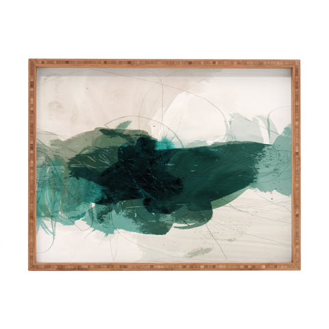 Iris Lehnhardt gestural abstraction 02 Rectangular Tray