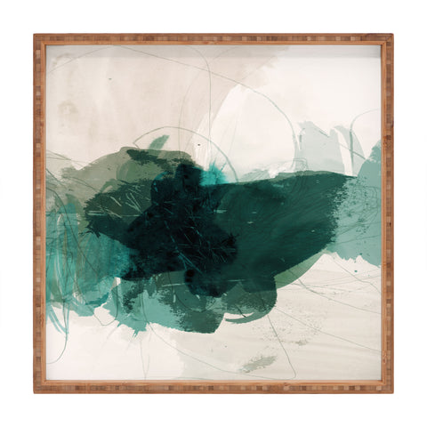 Iris Lehnhardt gestural abstraction 02 Square Tray